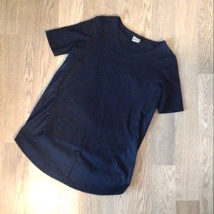 Chicos 0 black short sleeve shirt